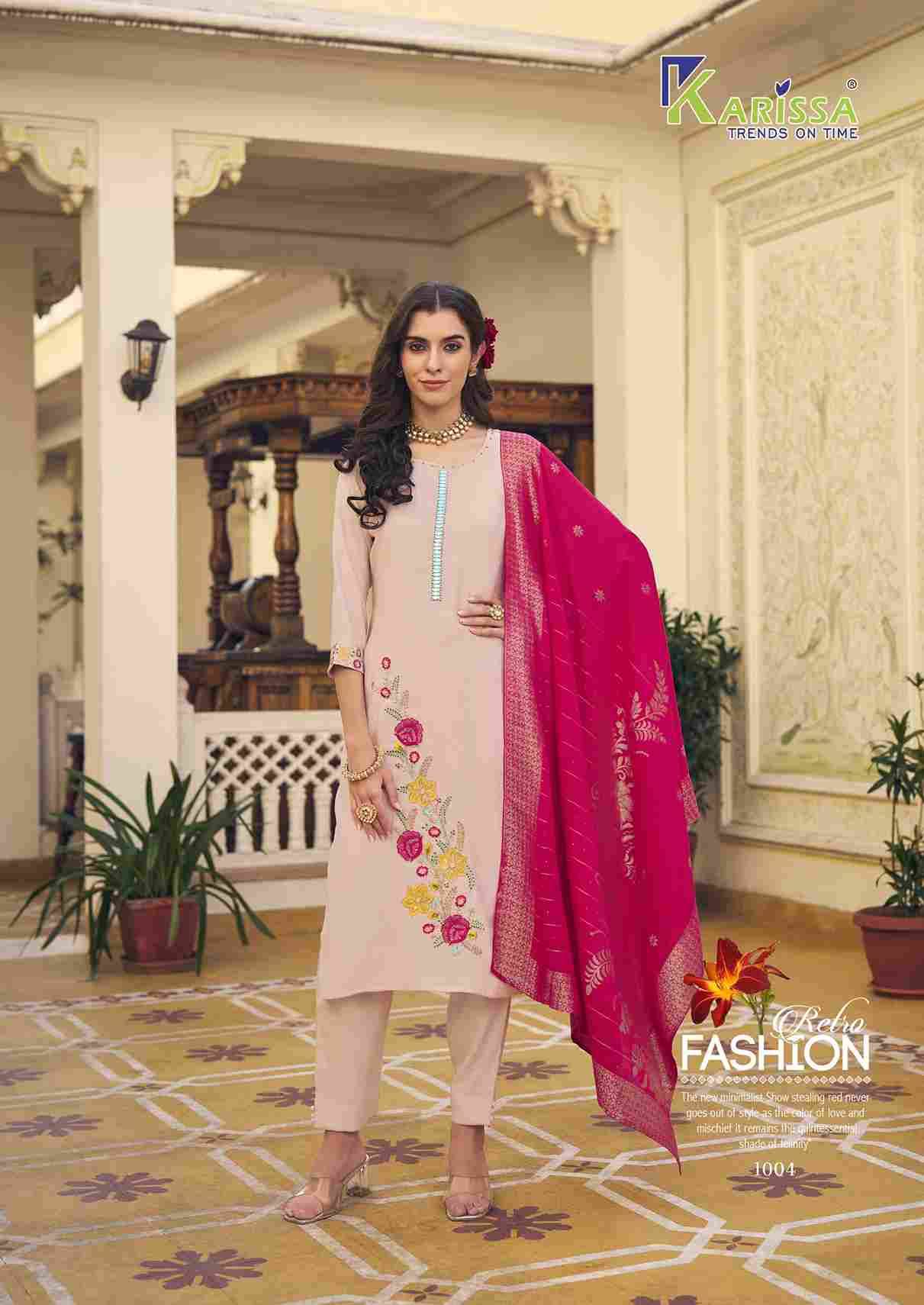 Inaya By Karissa 1001 To 1004 Series Beautiful Festive Suits Colorful Stylish Fancy Casual Wear & Ethnic Wear Viscose With Work Dresses At Wholesale Price