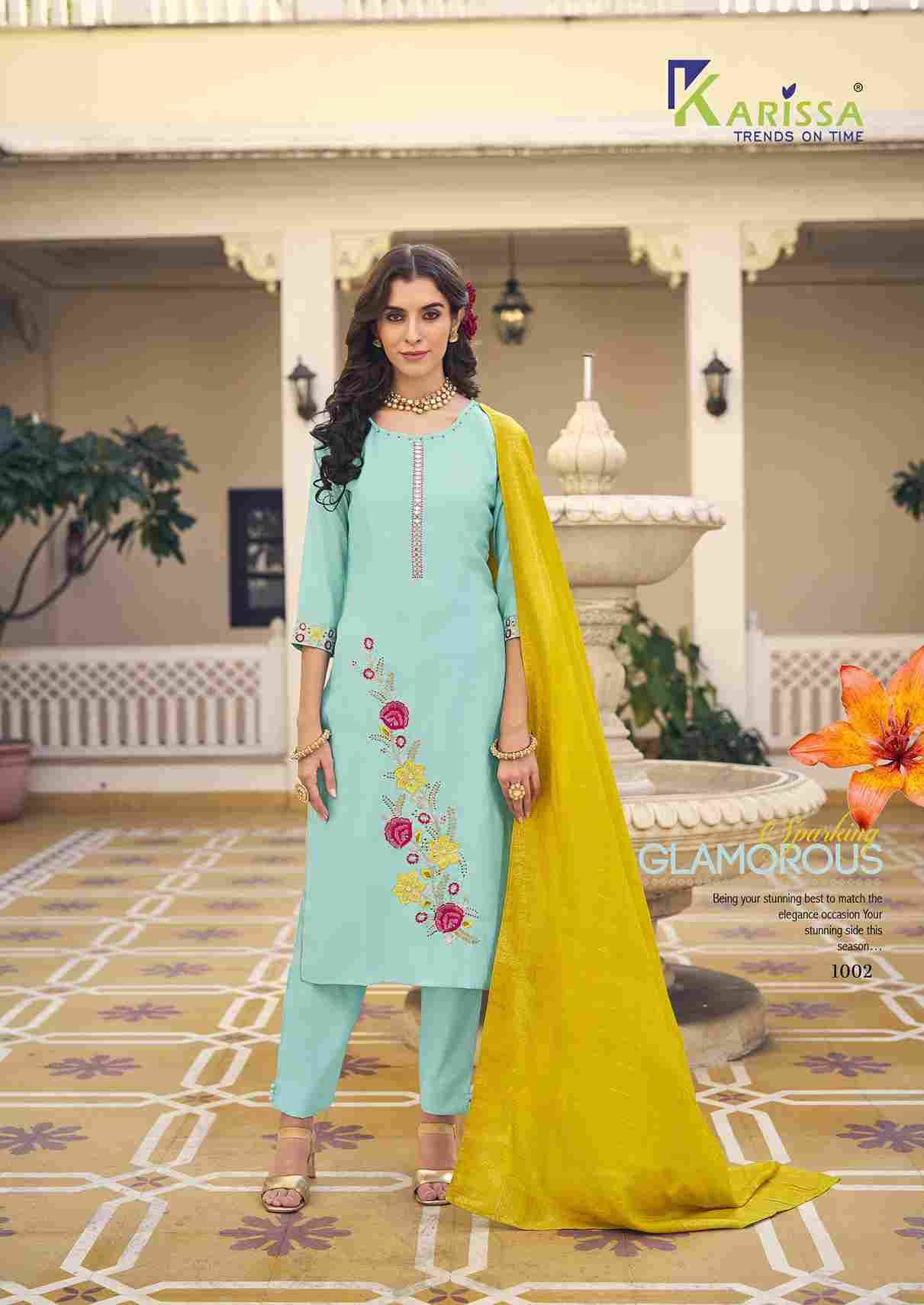 Inaya By Karissa 1001 To 1004 Series Beautiful Festive Suits Colorful Stylish Fancy Casual Wear & Ethnic Wear Viscose With Work Dresses At Wholesale Price