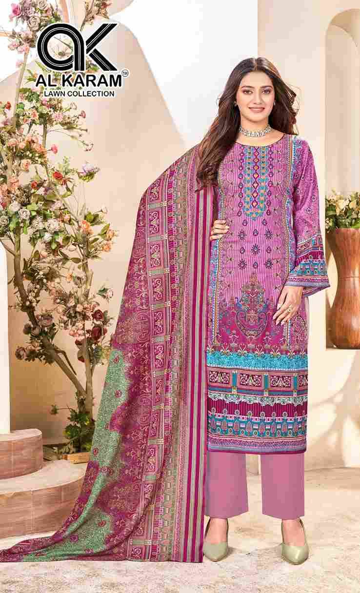 Nisa By Al Karam Lawn Collection 1001 To 1006 Series Beautiful Pakistani Suits Stylish Fancy Colorful Casual Wear & Ethnic Wear Pure Cotton Print Dresses At Wholesale Price