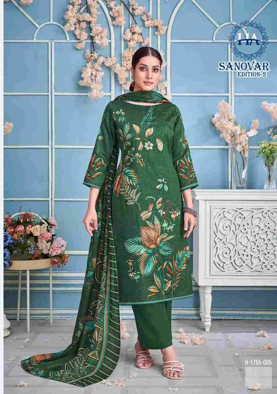 Sanovar Vol-2 By Harshit Fashion Hub 1755-001 To 1755-006 Series Beautiful Festive Suits Stylish Fancy Colorful Casual Wear & Ethnic Wear Pure Jam Cotton Print Dresses At Wholesale Price