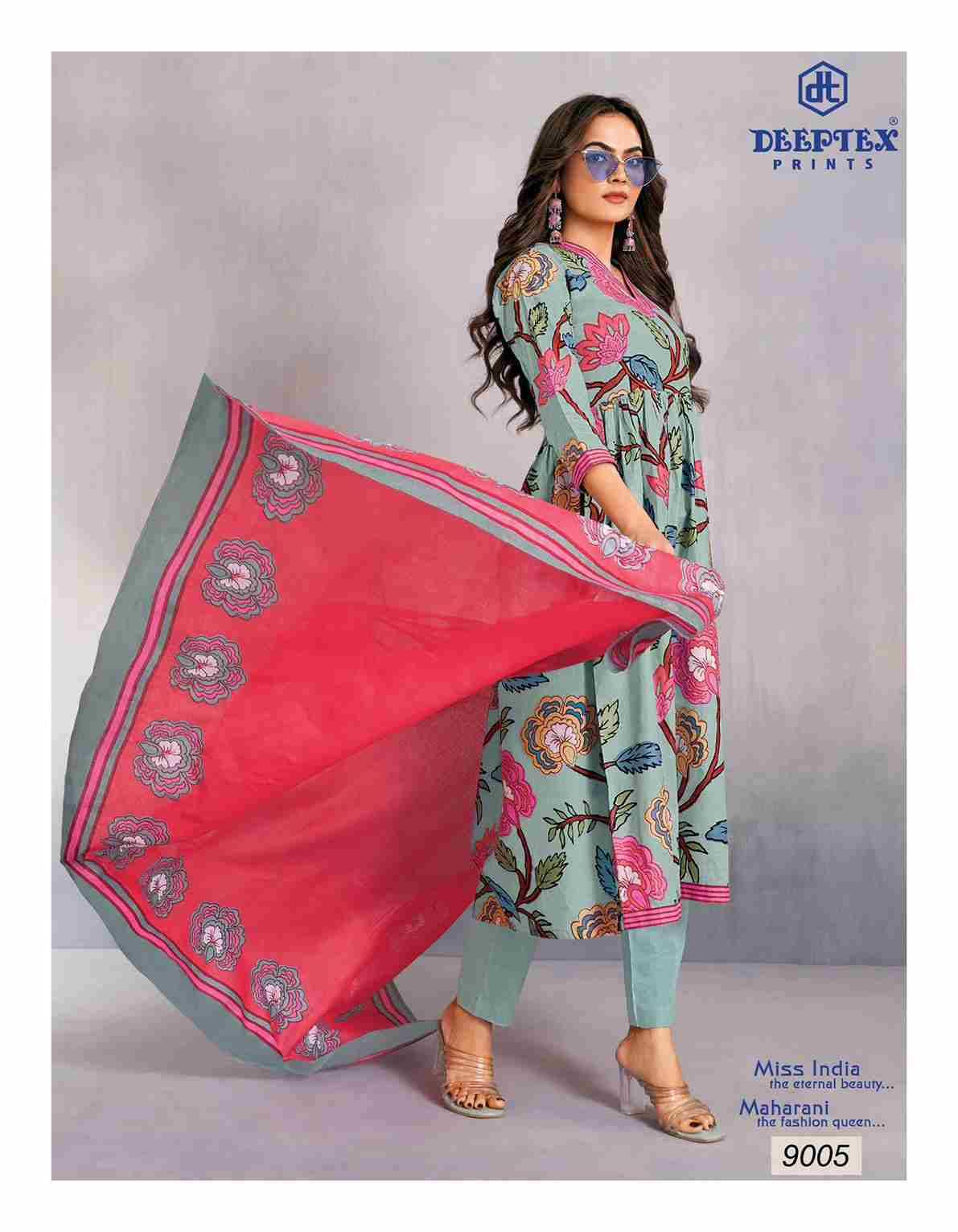 Miss India Vol-90 By Deeptex Prints 9001 To 9016 Series Beautiful Festive Suits Stylish Fancy Colorful Casual Wear & Ethnic Wear Cotton Print Dresses At Wholesale Price