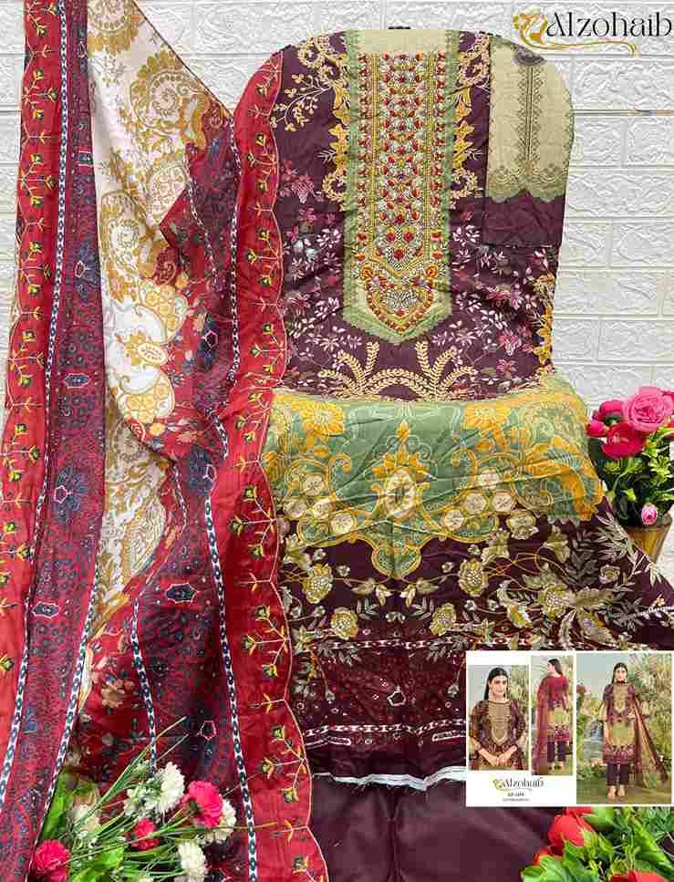 Alzohaib 1155 Series By Alzohaib 1155 To 1157 Series Beautiful Pakistani Suits Stylish Fancy Colorful Party Wear & Occasional Wear Pure Cotton Print Dresses At Wholesale Price