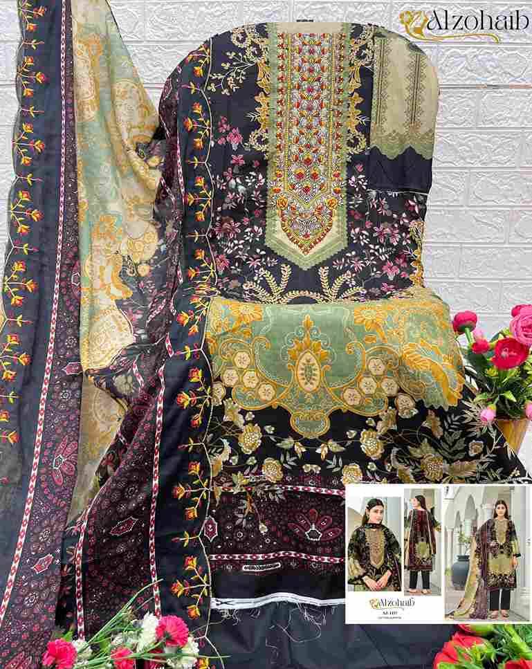 Alzohaib 1155 Series By Alzohaib 1155 To 1157 Series Beautiful Pakistani Suits Stylish Fancy Colorful Party Wear & Occasional Wear Pure Cotton Print Dresses At Wholesale Price