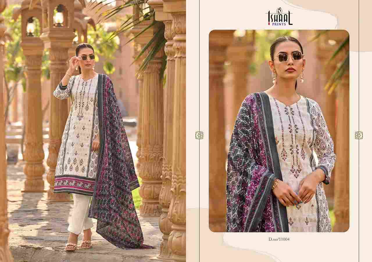 Embroidered Vol-11 By Ishaal Prints 11001 To 11010 Series Beautiful Suits Colorful Stylish Fancy Casual Wear & Ethnic Wear Pure Lawn Printed Dresses At Wholesale Price