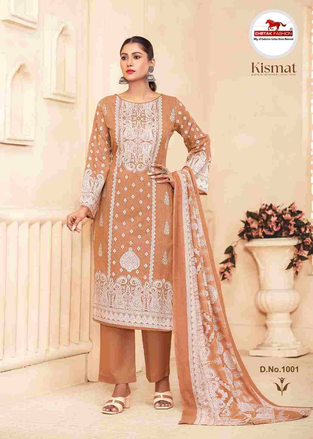 Kismat Vol-1 By Chetak Fashion 1001 To 1010 Series Beautiful Festive Suits Colorful Stylish Fancy Casual Wear & Ethnic Wear Cotton Print Dresses At Wholesale Price