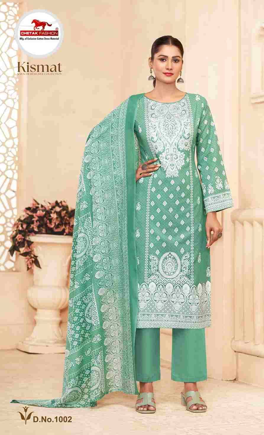 Kismat Vol-1 By Chetak Fashion 1001 To 1010 Series Beautiful Festive Suits Colorful Stylish Fancy Casual Wear & Ethnic Wear Cotton Print Dresses At Wholesale Price