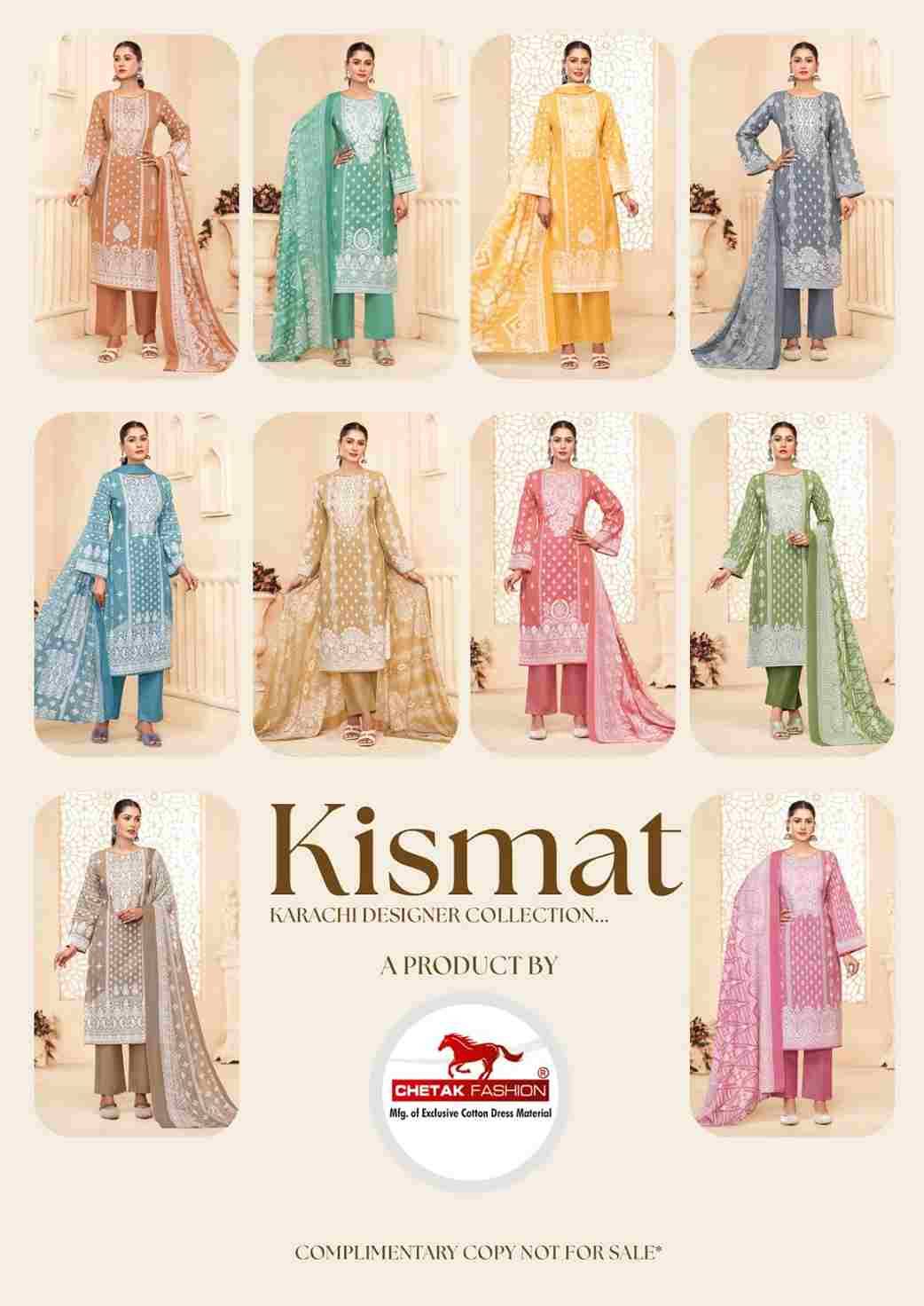Kismat Vol-1 By Chetak Fashion 1001 To 1010 Series Beautiful Festive Suits Colorful Stylish Fancy Casual Wear & Ethnic Wear Cotton Print Dresses At Wholesale Price