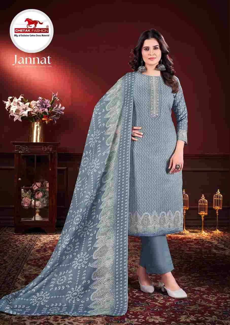Jannat By Chetak Fashion 1001 To 1010 Series Beautiful Festive Suits Colorful Stylish Fancy Casual Wear & Ethnic Wear Jam Cotton Print Dresses At Wholesale Price