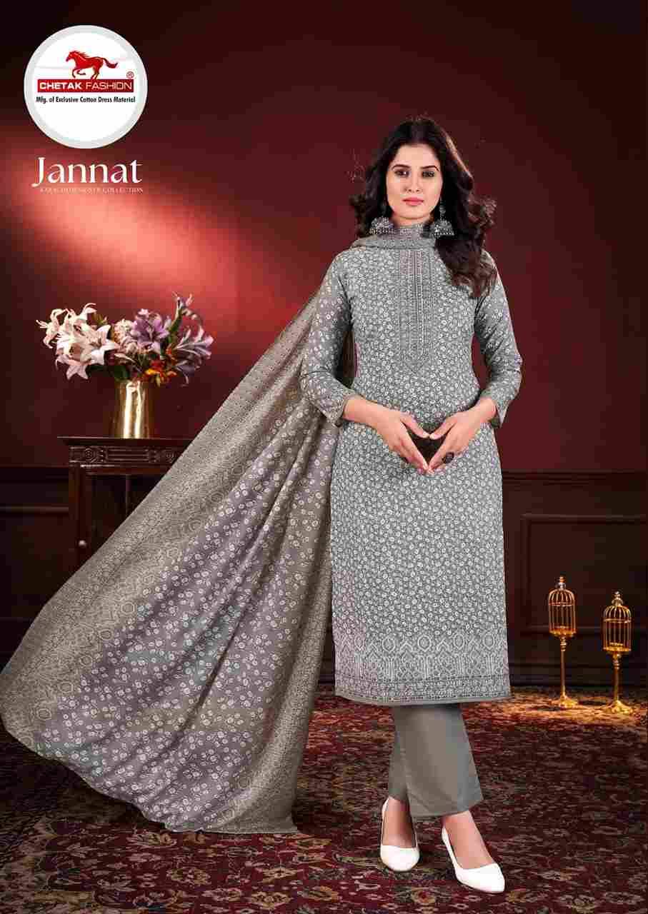 Jannat By Chetak Fashion 1001 To 1010 Series Beautiful Festive Suits Colorful Stylish Fancy Casual Wear & Ethnic Wear Jam Cotton Print Dresses At Wholesale Price