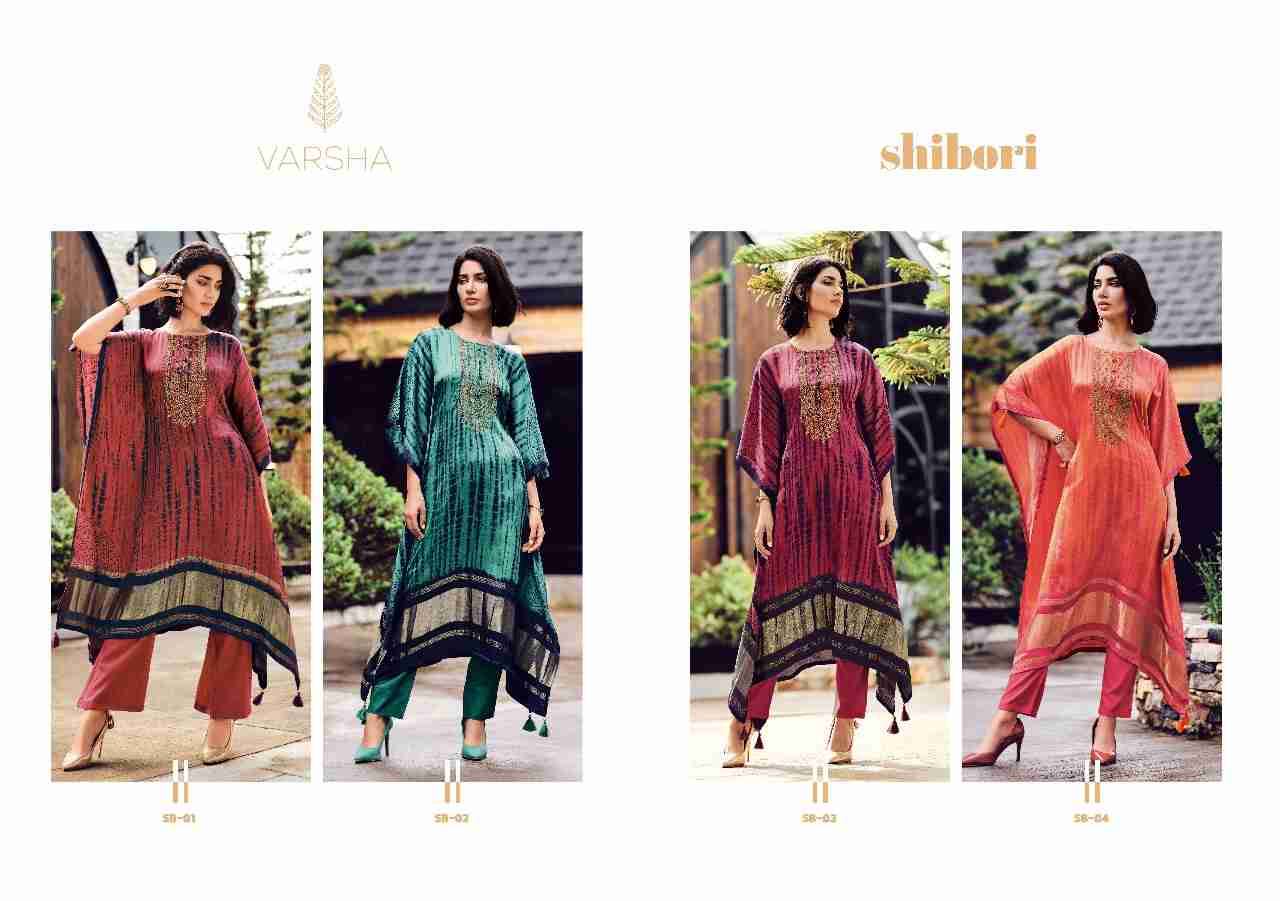 Shibori By Varsha 01 To 04 Series Designer Stylish Fancy Colorful Beautiful Party Wear & Ethnic Wear Collection Pure Viscose Kaftan With Bottom At Wholesale Price