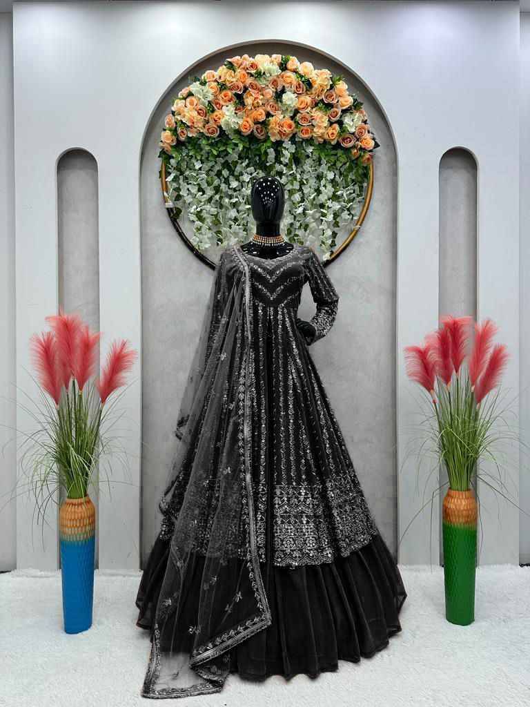6453 By Fashid Wholesale 01 To 04 Series Kd Beautiful Festive Suits Colorful Stylish Fancy Casual Wear & Ethnic Wear Faux Georgette Dresses At Wholesale Price