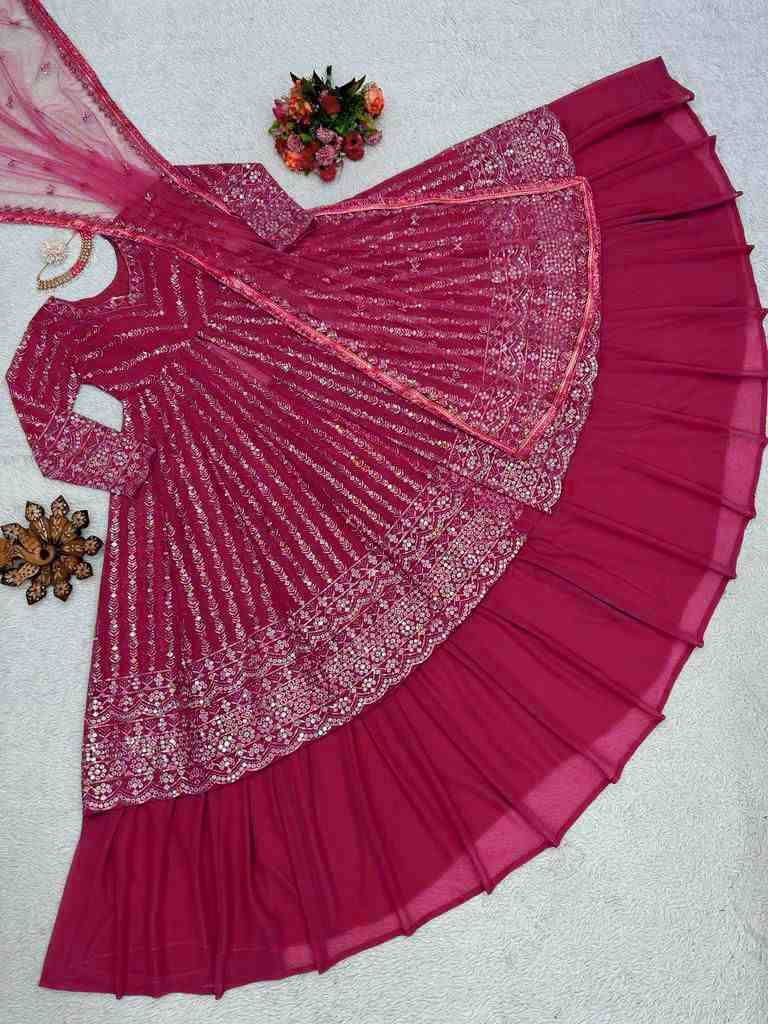 6453 By Fashid Wholesale 01 To 04 Series Kd Beautiful Festive Suits Colorful Stylish Fancy Casual Wear & Ethnic Wear Faux Georgette Dresses At Wholesale Price