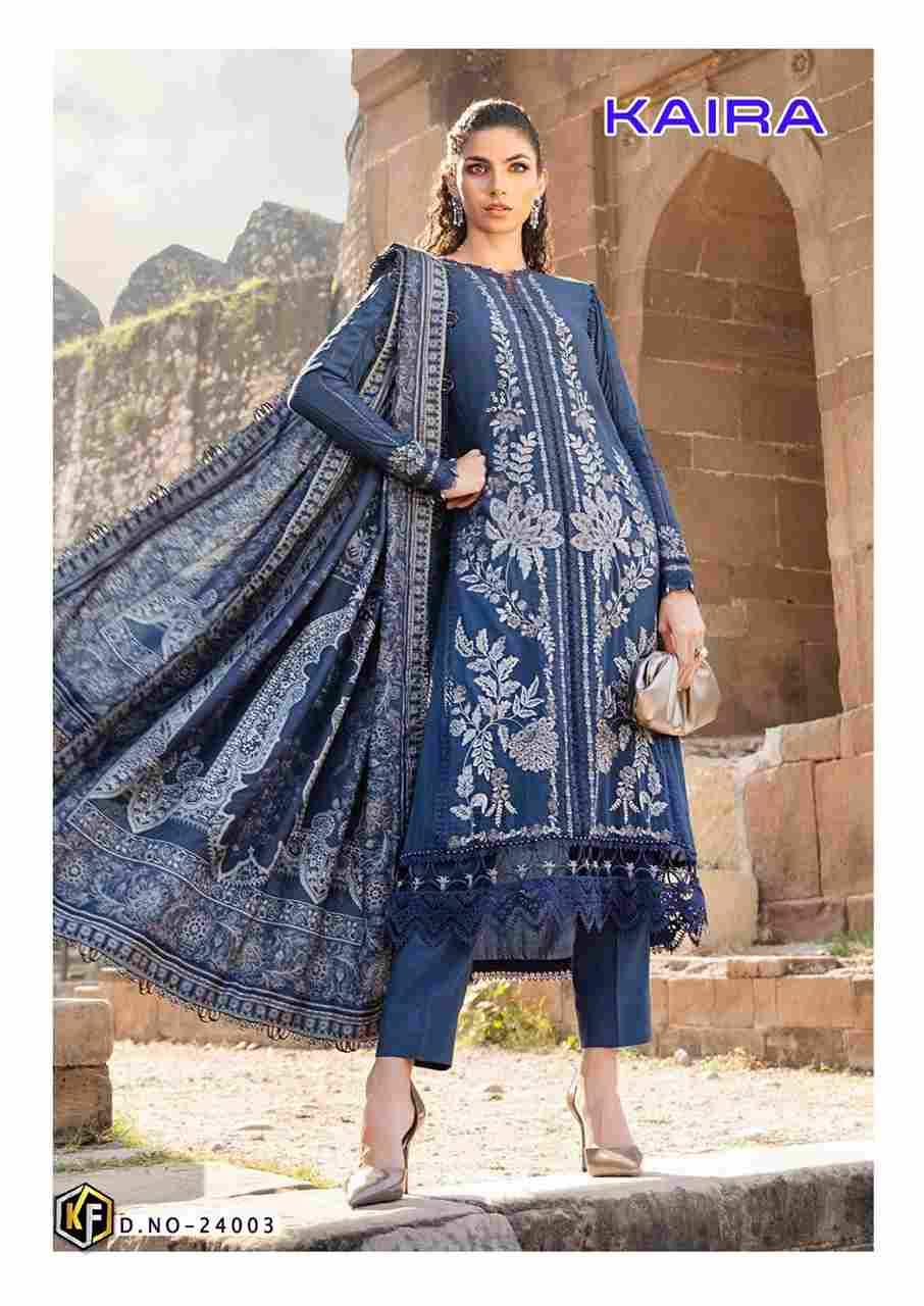 Kaira Vol-24 By Keval Fab 24001 To 24006 Series Beautiful Festive Suits Colorful Stylish Fancy Casual Wear & Ethnic Wear Pure Lawn Cotton Print Dresses At Wholesale Price