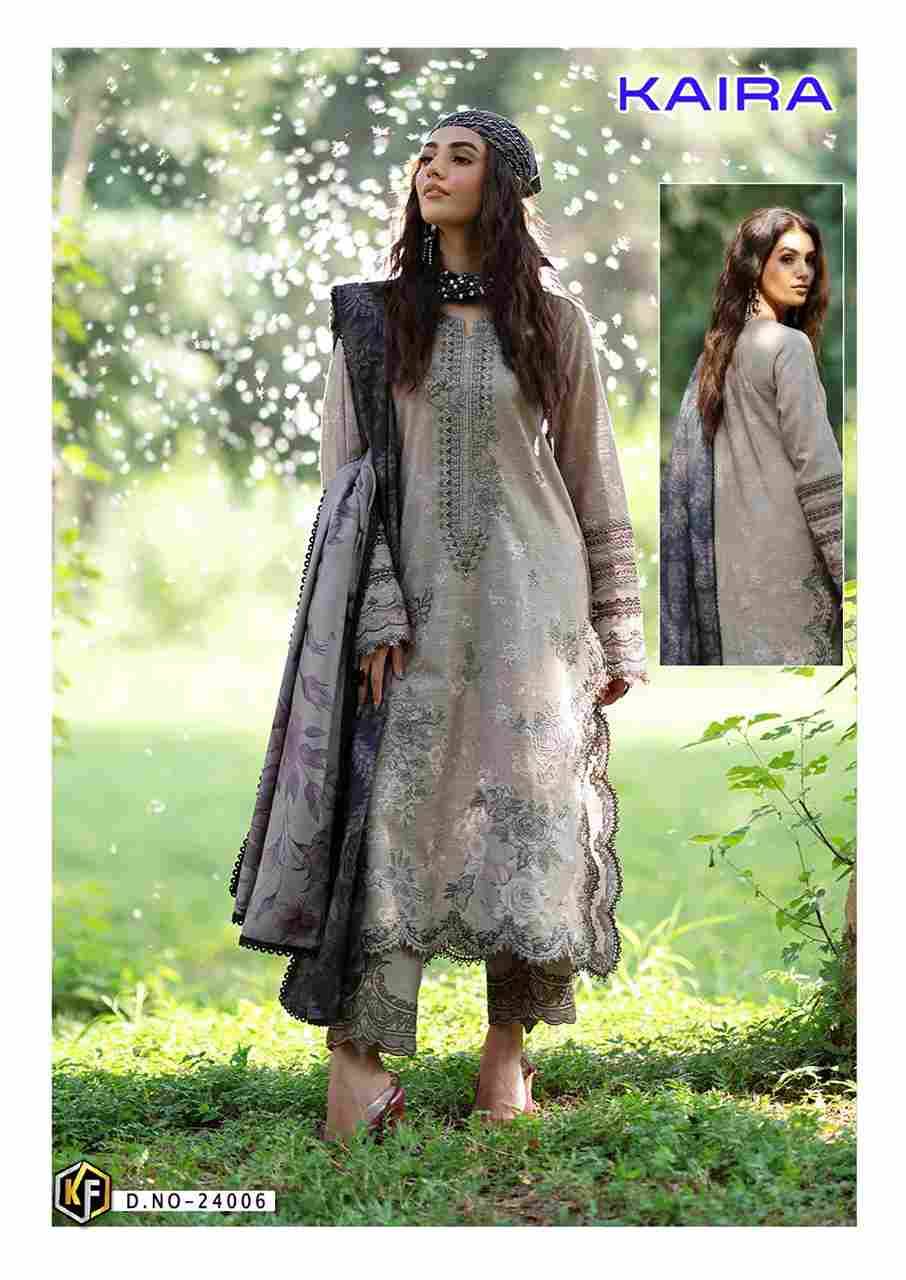 Kaira Vol-24 By Keval Fab 24001 To 24006 Series Beautiful Festive Suits Colorful Stylish Fancy Casual Wear & Ethnic Wear Pure Lawn Cotton Print Dresses At Wholesale Price