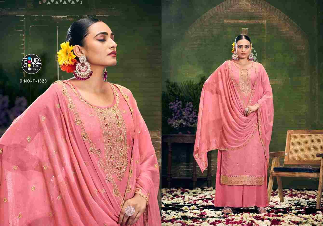 Chhaava By Four Dots 1321 To 1324 Series Beautiful Festive Suits Colorful Stylish Fancy Casual Wear & Ethnic Wear Silk Dresses At Wholesale Price