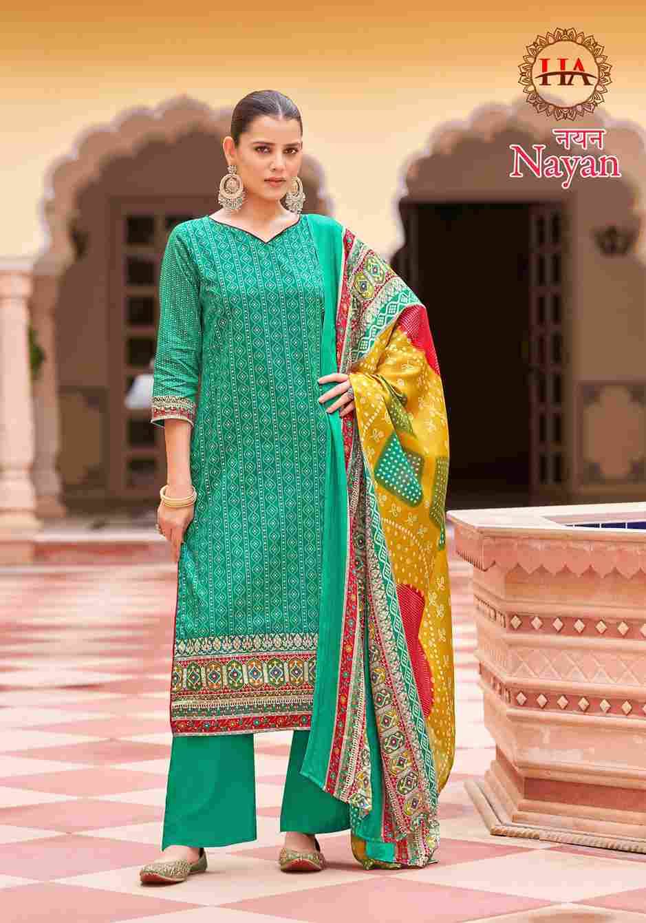 Nayan By Harshit Fashion Hub 1592-001 To 1592-008 Series Beautiful Festive Suits Stylish Fancy Colorful Casual Wear & Ethnic Wear Pure Jam Print Dresses At Wholesale Price