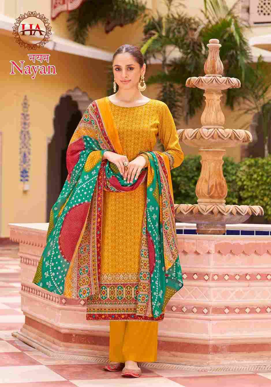 Nayan By Harshit Fashion Hub 1592-001 To 1592-008 Series Beautiful Festive Suits Stylish Fancy Colorful Casual Wear & Ethnic Wear Pure Jam Print Dresses At Wholesale Price