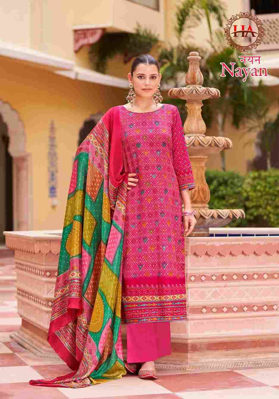 Nayan By Harshit Fashion Hub 1592-001 To 1592-008 Series Beautiful Festive Suits Stylish Fancy Colorful Casual Wear & Ethnic Wear Pure Jam Print Dresses At Wholesale Price