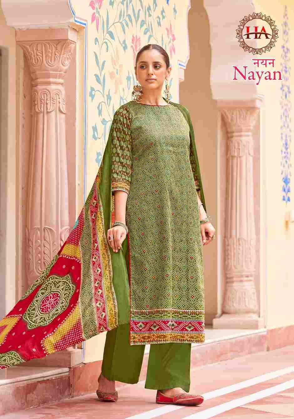 Nayan By Harshit Fashion Hub 1592-001 To 1592-008 Series Beautiful Festive Suits Stylish Fancy Colorful Casual Wear & Ethnic Wear Pure Jam Print Dresses At Wholesale Price