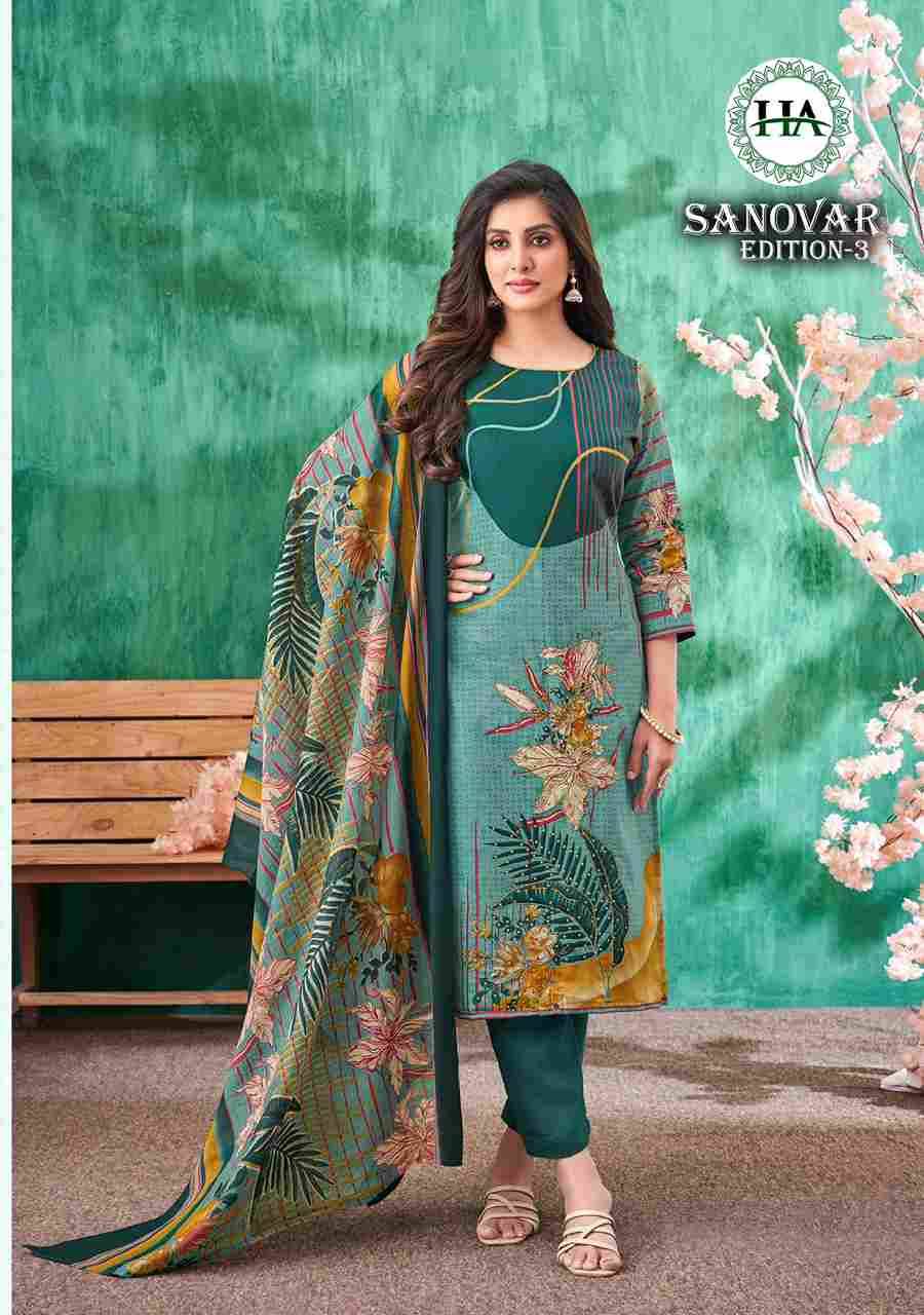 Sanovar Vol-3 By Harshit Fashion Hub 1757-001 To 1757-006 Series Beautiful Festive Suits Stylish Fancy Colorful Casual Wear & Ethnic Wear Pure Jam Cotton Print Dresses At Wholesale Price