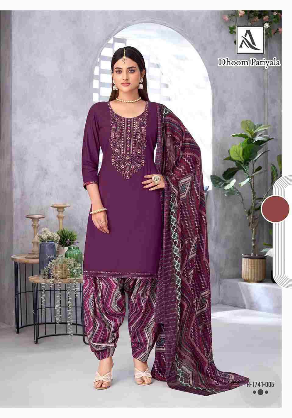 Dhoom Patiyala By Alok Suit 1741-001 To 1741-008 Series Beautiful Festive Suits Colorful Stylish Fancy Casual Wear & Ethnic Wear Pure Viscose Rayon Dresses At Wholesale Price
