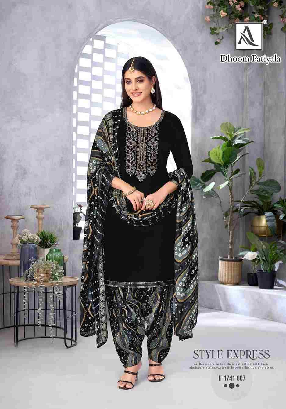 Dhoom Patiyala By Alok Suit 1741-001 To 1741-008 Series Beautiful Festive Suits Colorful Stylish Fancy Casual Wear & Ethnic Wear Pure Viscose Rayon Dresses At Wholesale Price