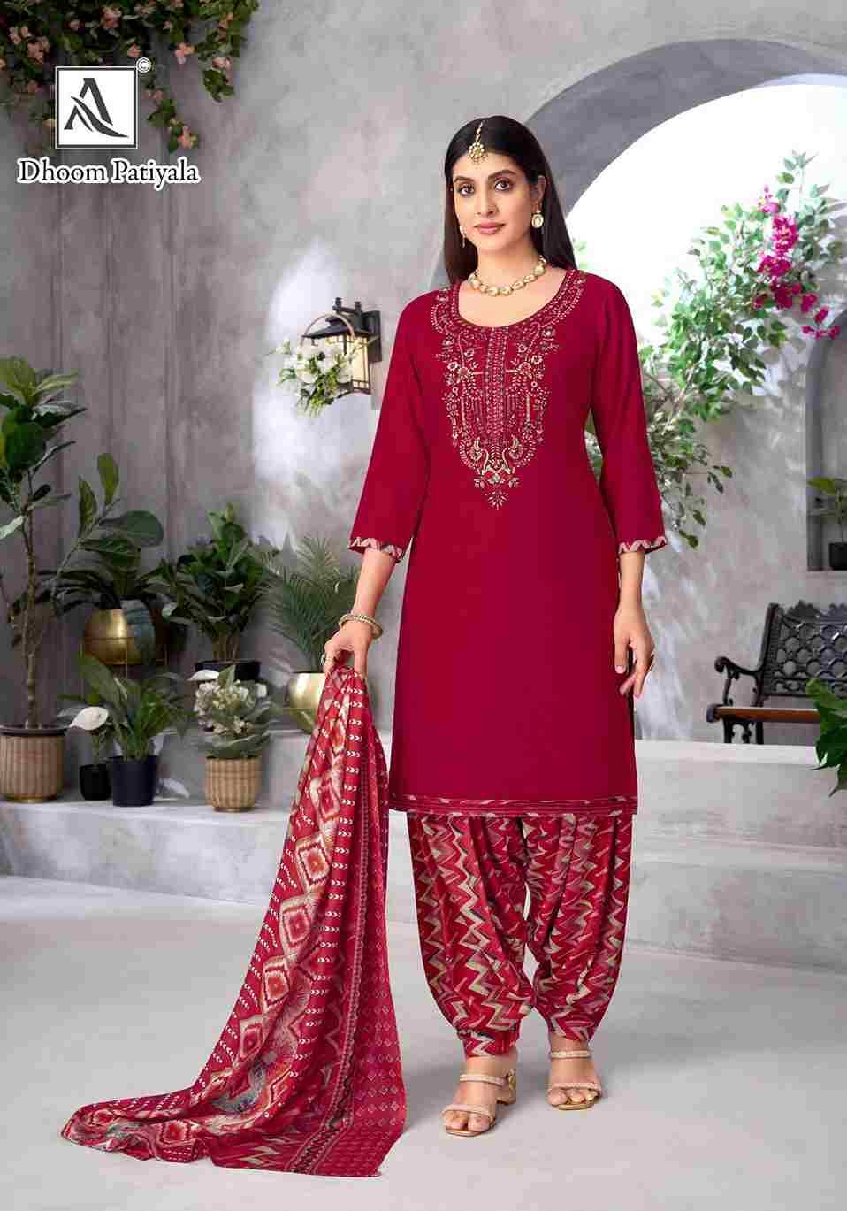 Dhoom Patiyala By Alok Suit 1741-001 To 1741-008 Series Beautiful Festive Suits Colorful Stylish Fancy Casual Wear & Ethnic Wear Pure Viscose Rayon Dresses At Wholesale Price