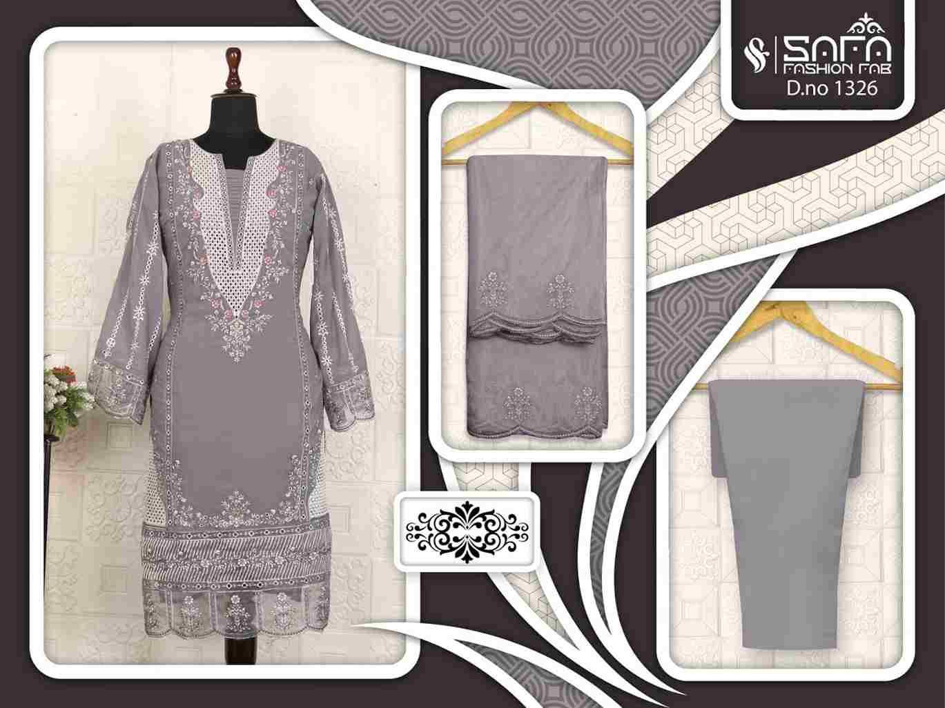 Safa 1326 Colours By Safa Fashion 1326-A To 1326-C Series Designer Stylish Fancy Colorful Beautiful Party Wear & Ethnic Wear Collection Heavy Georgette Dresses At Wholesale Price