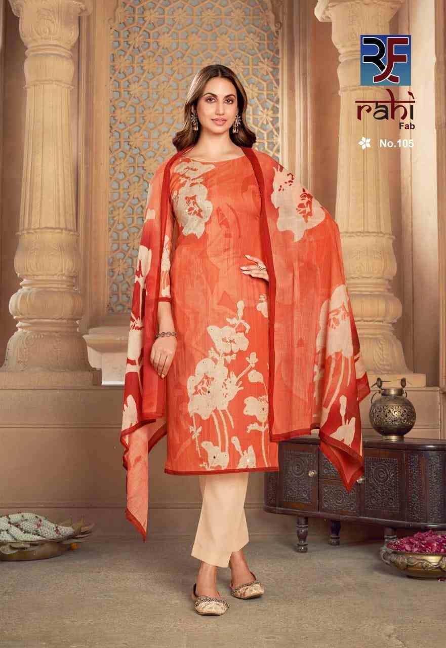 Rose Gold By Rahi Fab 101 To 108 Series Beautiful Pakistani Suits Stylish Fancy Colorful Party Wear & Occasional Wear Pure Cambric Cotton Dresses At Wholesale Price