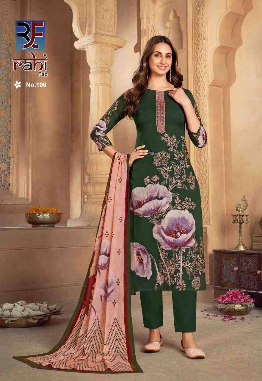 Rose Gold By Rahi Fab 101 To 108 Series Beautiful Pakistani Suits Stylish Fancy Colorful Party Wear & Occasional Wear Pure Cambric Cotton Dresses At Wholesale Price