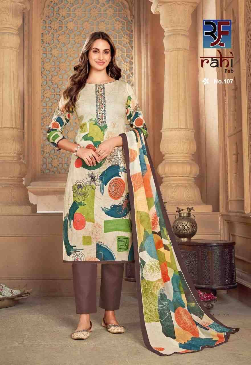 Rose Gold By Rahi Fab 101 To 108 Series Beautiful Pakistani Suits Stylish Fancy Colorful Party Wear & Occasional Wear Pure Cambric Cotton Dresses At Wholesale Price
