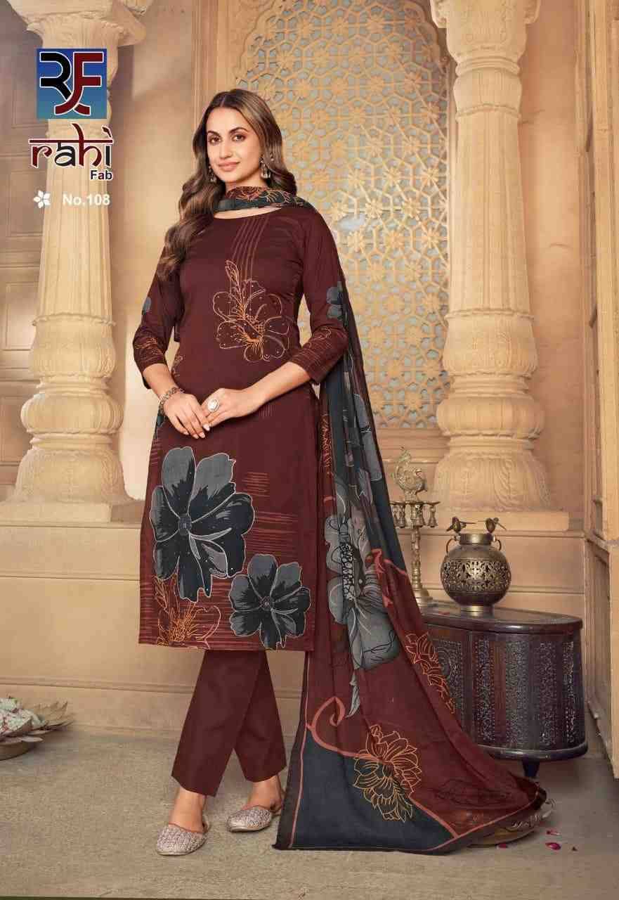 Rose Gold By Rahi Fab 101 To 108 Series Beautiful Pakistani Suits Stylish Fancy Colorful Party Wear & Occasional Wear Pure Cambric Cotton Dresses At Wholesale Price