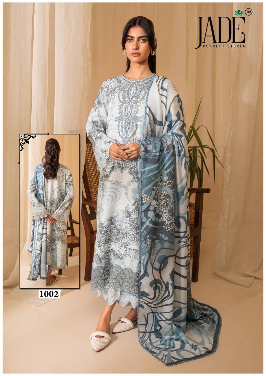 Bin Saeed Vol-10 By Jade 1001 To 1006 Series Beautiful Festive Suits Stylish Fancy Colorful Casual Wear & Ethnic Wear Pure Lawn Cotton Print Dresses At Wholesale Price