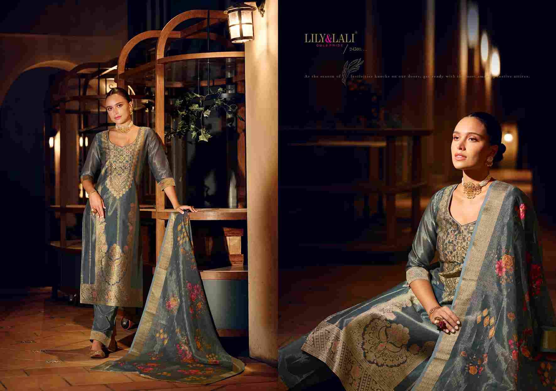 Faridan Vol-2 By Lily And Lali 24301 To 24306 Series Designer Festive Suits Collection Beautiful Stylish Fancy Colorful Party Wear & Occasional Wear Banarasi Jacquard Silk Dresses At Wholesale Price