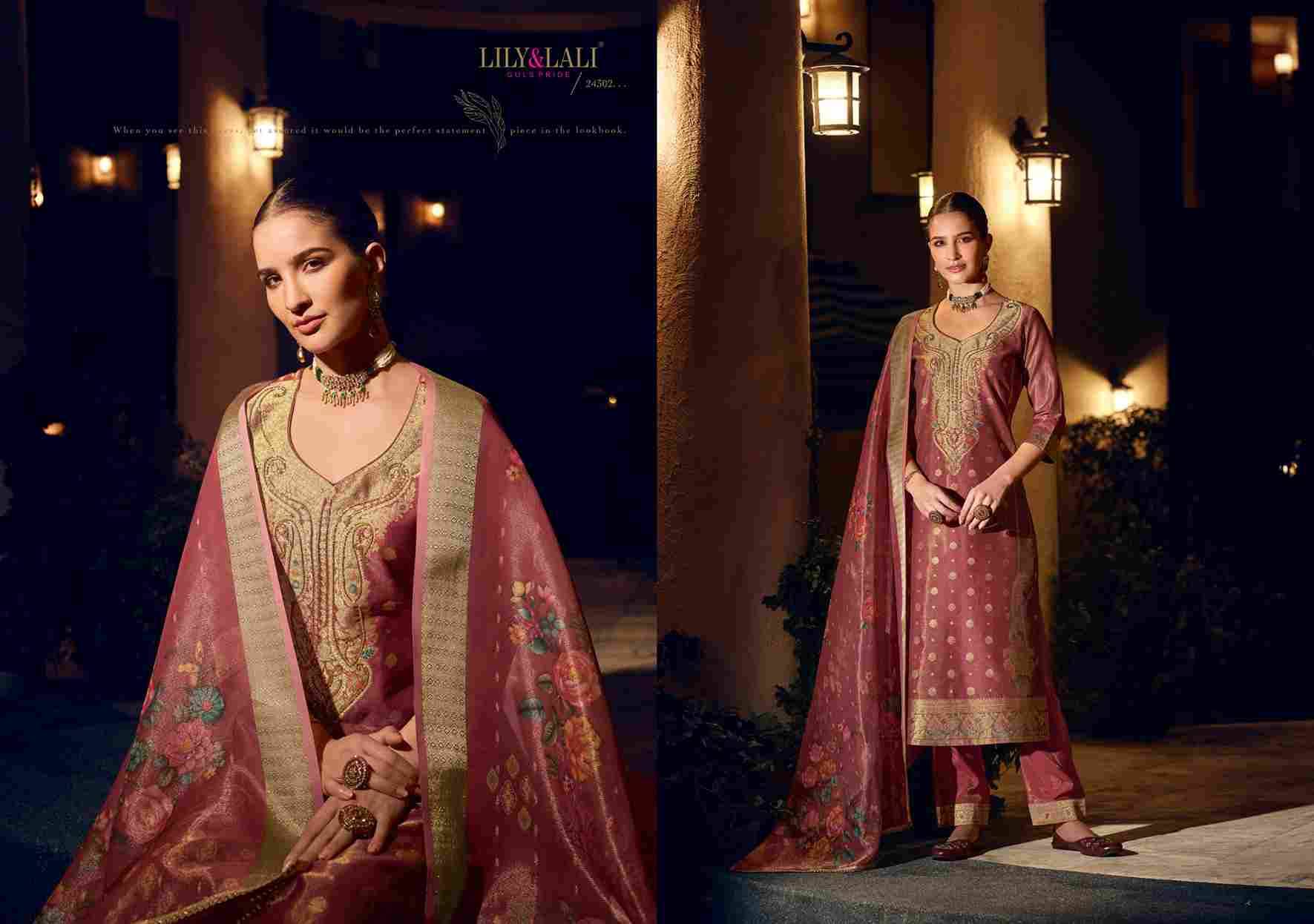 Faridan Vol-2 By Lily And Lali 24301 To 24306 Series Designer Festive Suits Collection Beautiful Stylish Fancy Colorful Party Wear & Occasional Wear Banarasi Jacquard Silk Dresses At Wholesale Price