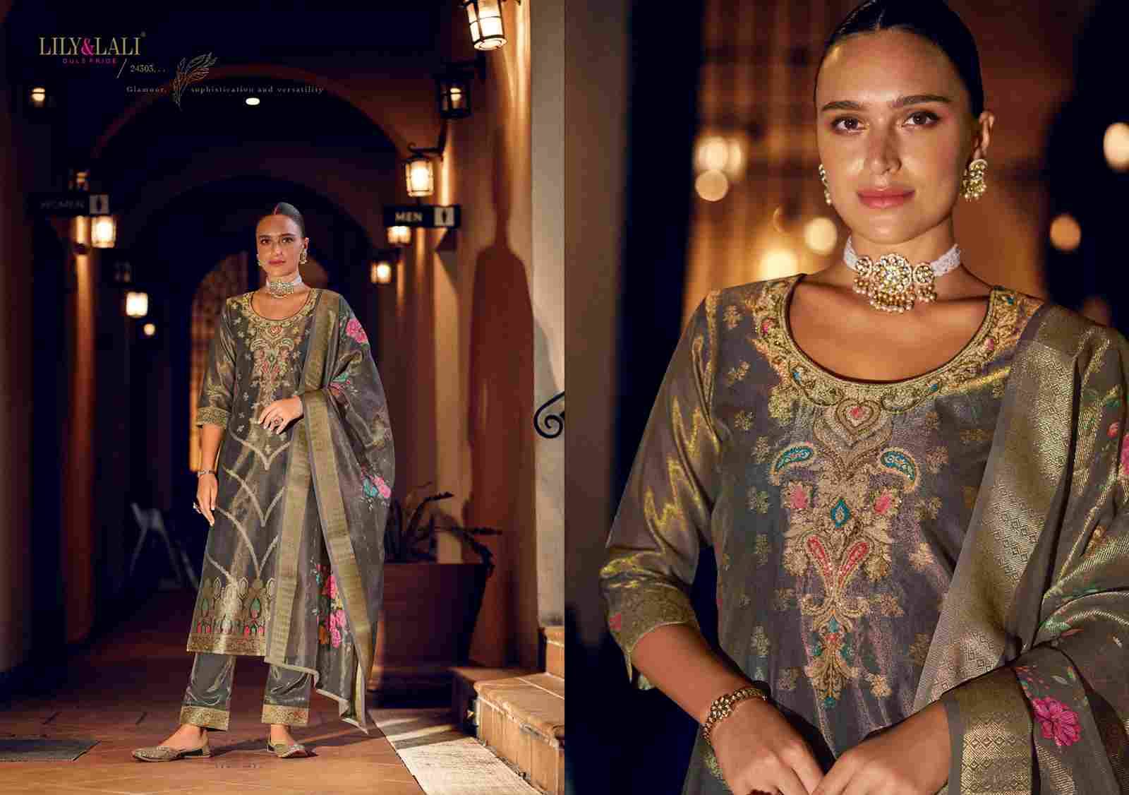 Faridan Vol-2 By Lily And Lali 24301 To 24306 Series Designer Festive Suits Collection Beautiful Stylish Fancy Colorful Party Wear & Occasional Wear Banarasi Jacquard Silk Dresses At Wholesale Price