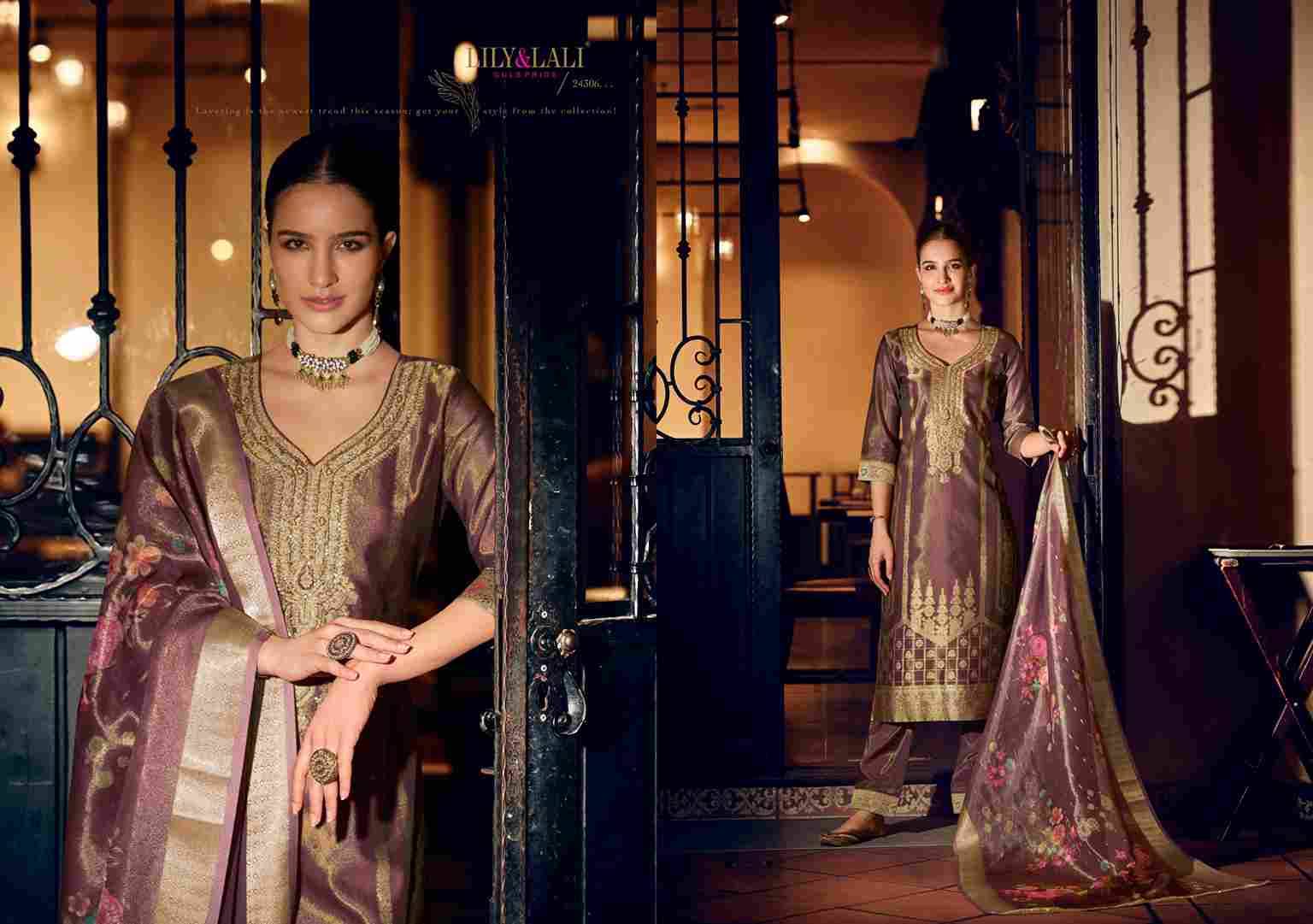 Faridan Vol-2 By Lily And Lali 24301 To 24306 Series Designer Festive Suits Collection Beautiful Stylish Fancy Colorful Party Wear & Occasional Wear Banarasi Jacquard Silk Dresses At Wholesale Price