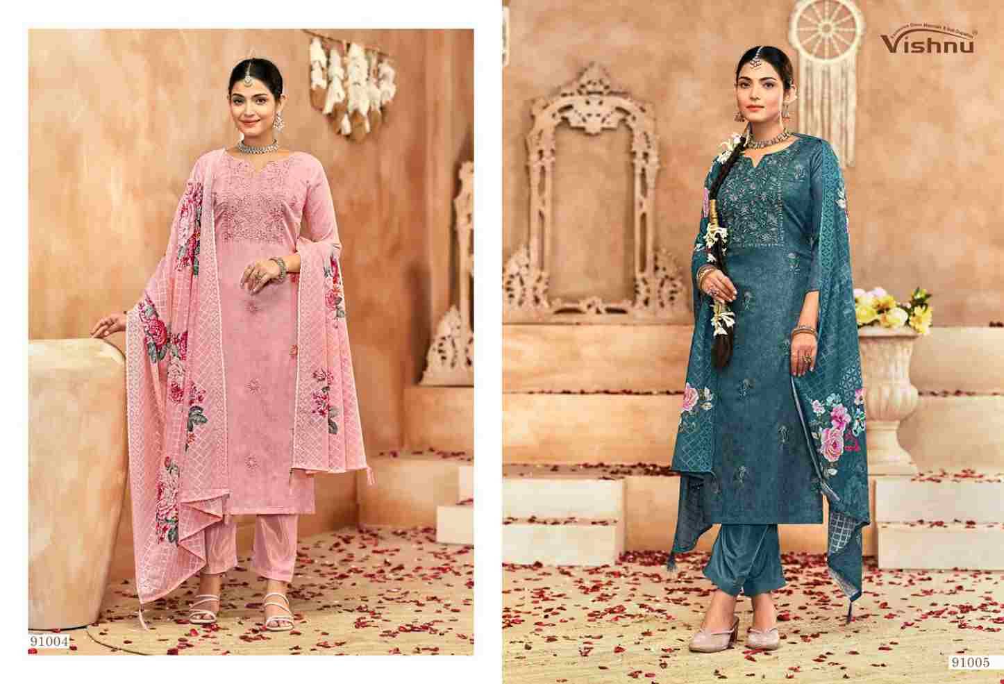 Raahat Vol-2 By Vishnu 91001 To 91008 Series Beautiful Stylish Festive Suits Fancy Colorful Casual Wear & Ethnic Wear & Ready To Wear Georgette Jacquard Dresses At Wholesale Price