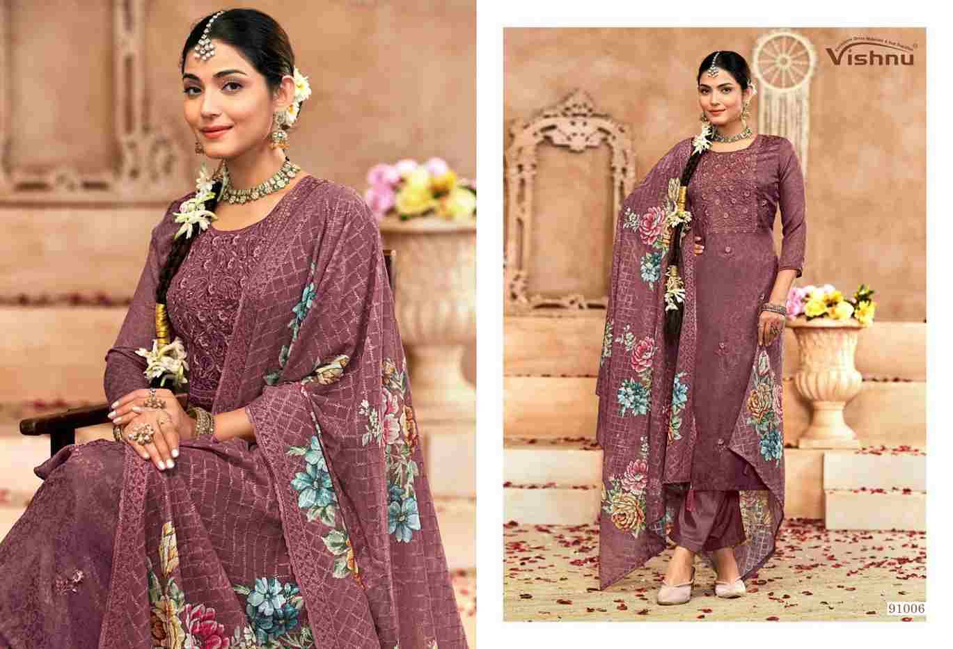 Raahat Vol-2 By Vishnu 91001 To 91008 Series Beautiful Stylish Festive Suits Fancy Colorful Casual Wear & Ethnic Wear & Ready To Wear Georgette Jacquard Dresses At Wholesale Price