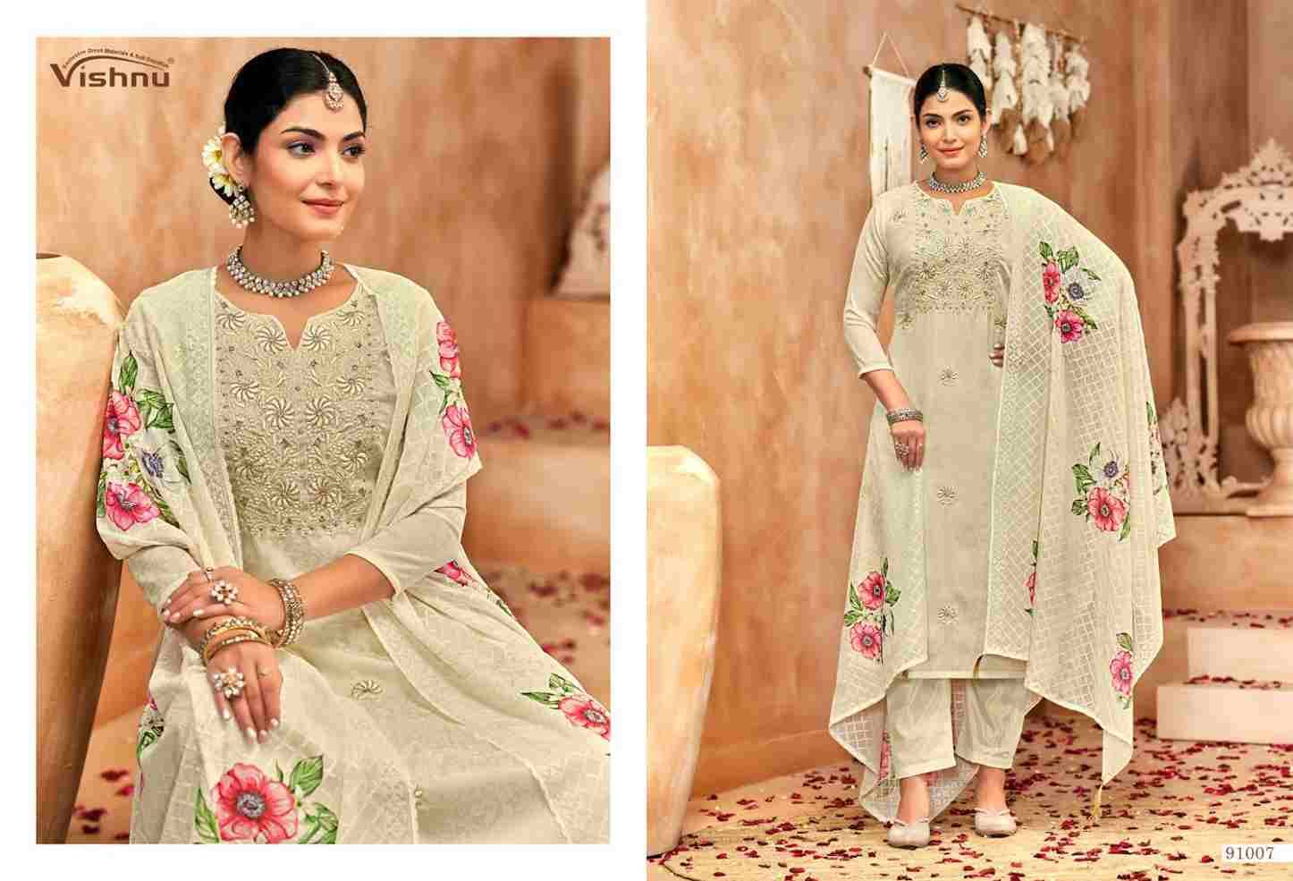 Raahat Vol-2 By Vishnu 91001 To 91008 Series Beautiful Stylish Festive Suits Fancy Colorful Casual Wear & Ethnic Wear & Ready To Wear Georgette Jacquard Dresses At Wholesale Price