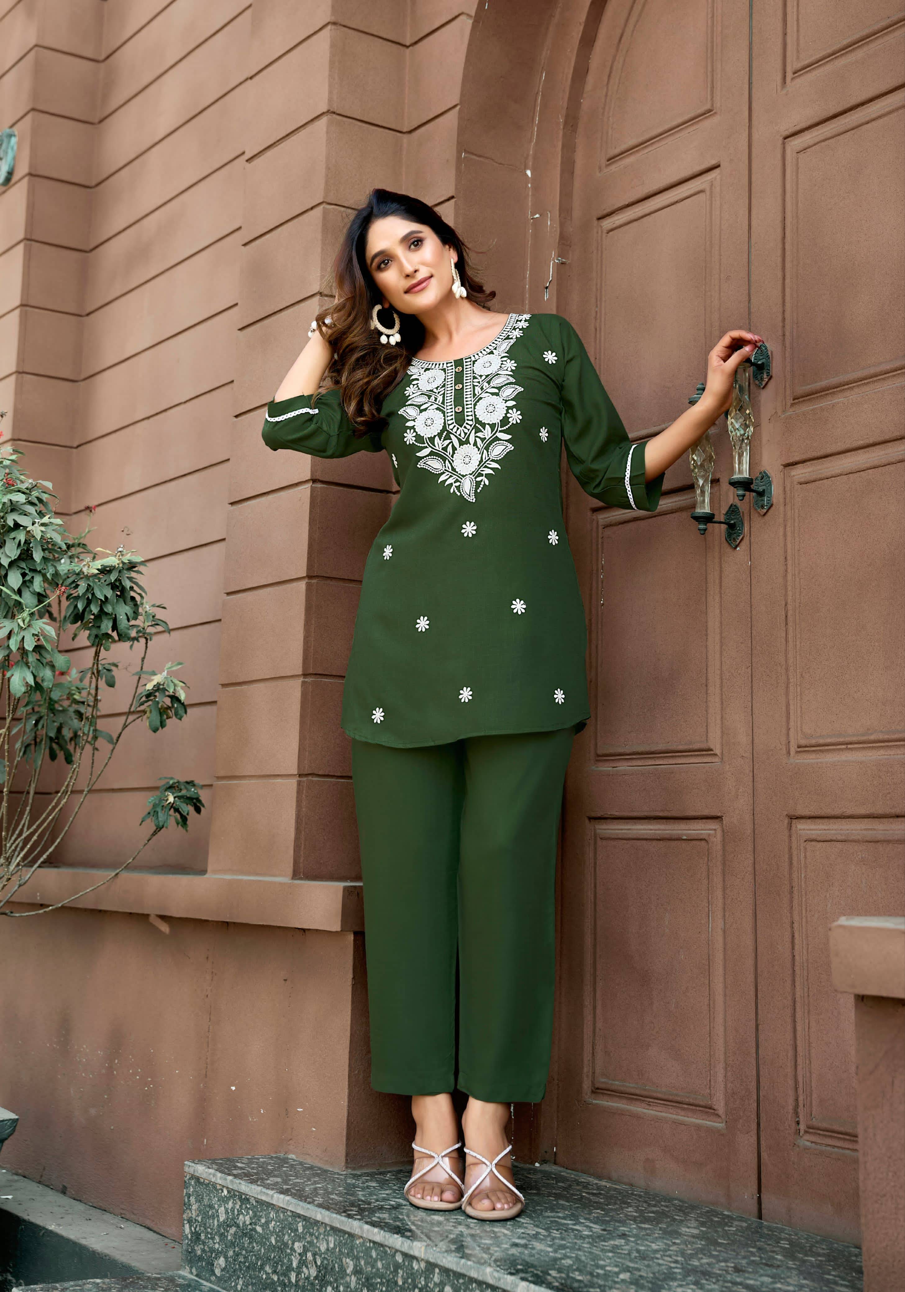 Polo By Tips And Tops 1001 To 1006 Series Designer Stylish Fancy Colorful Beautiful Party Wear & Ethnic Wear Collection Rayon Slub Co-Ords At Wholesale Price