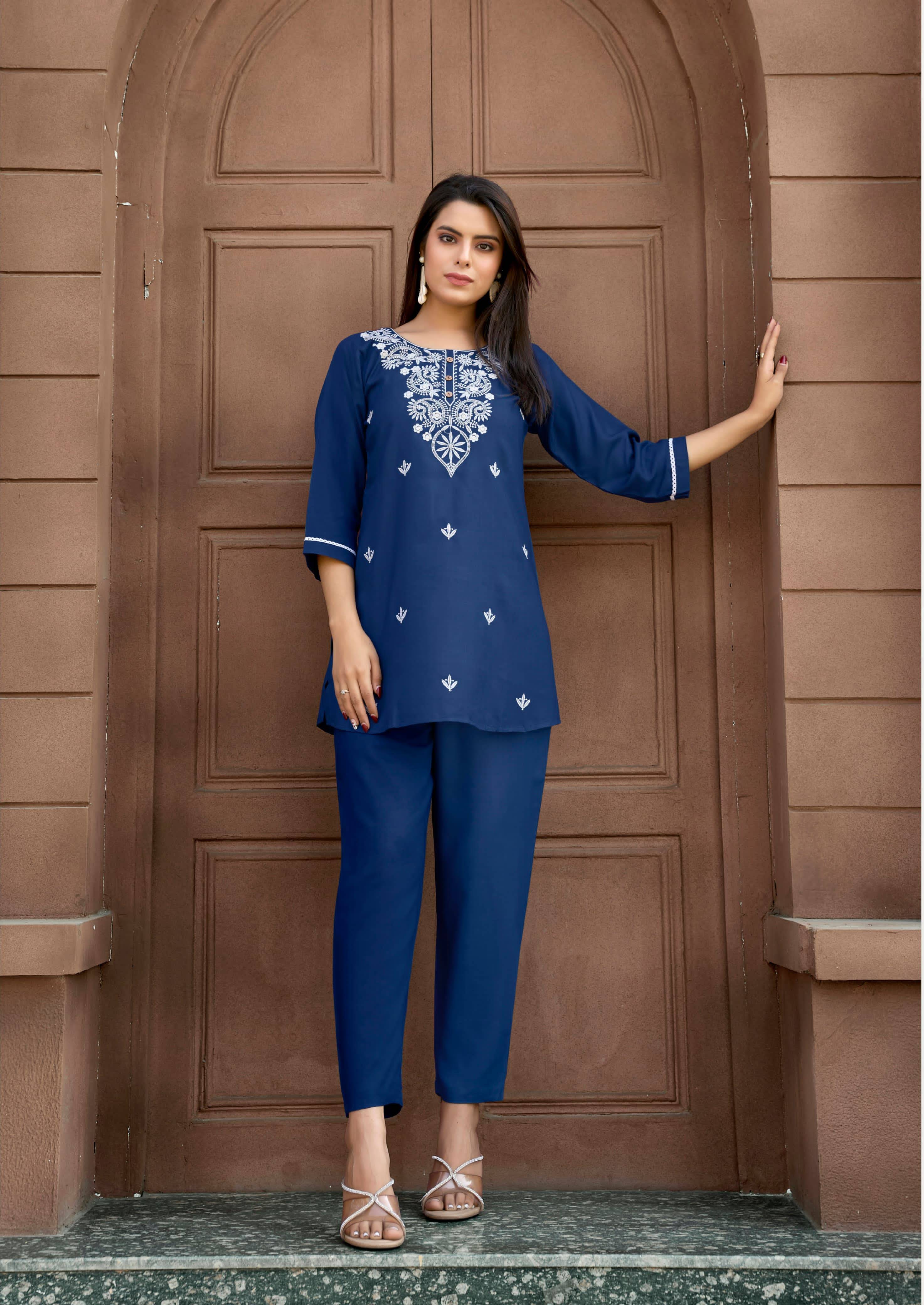 Polo By Tips And Tops 1001 To 1006 Series Designer Stylish Fancy Colorful Beautiful Party Wear & Ethnic Wear Collection Rayon Slub Co-Ords At Wholesale Price