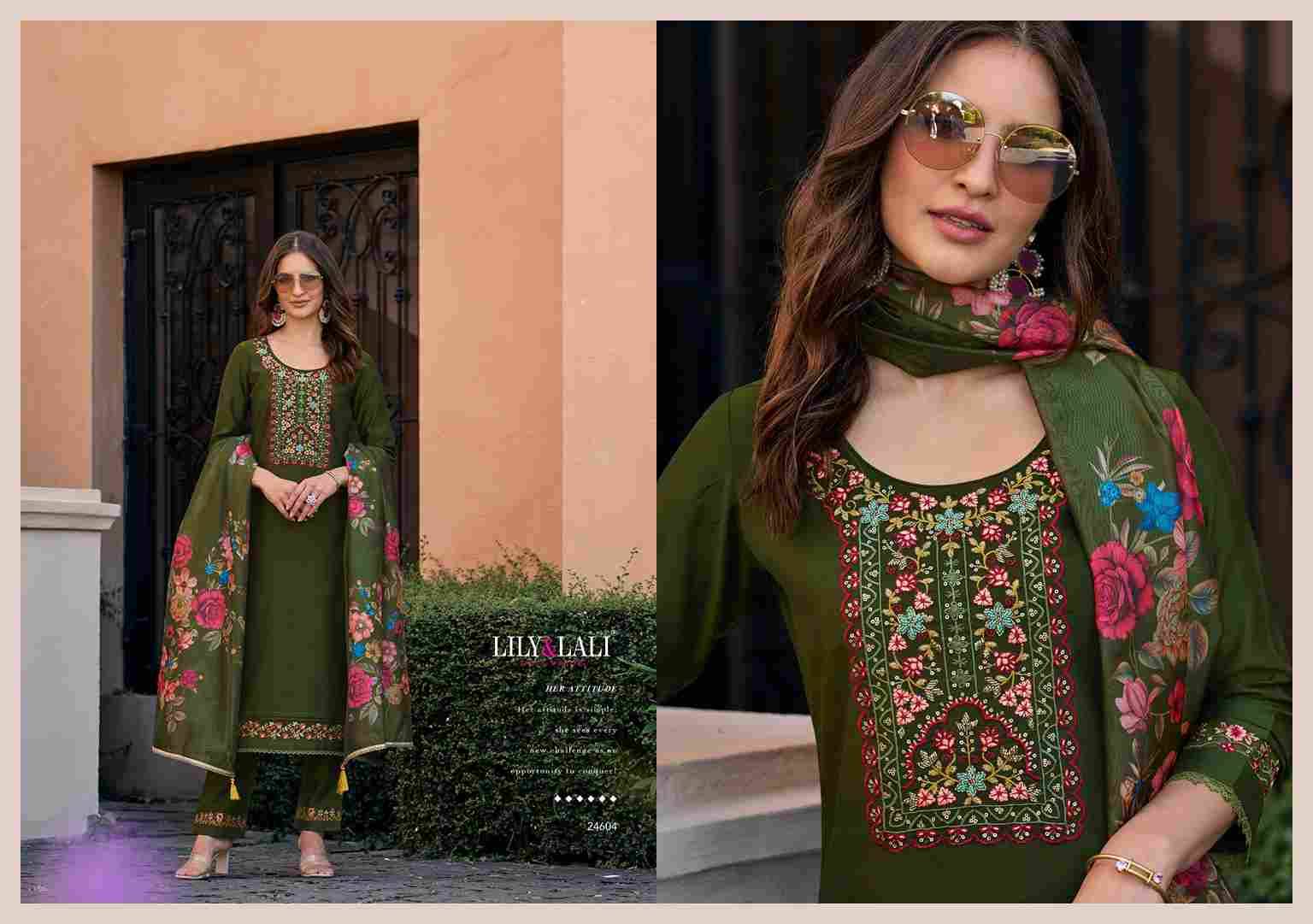 Srivalli Vol-2 By Lily And Lali 24601 To 24606 Series Beautiful Festive Suits Colorful Stylish Fancy Casual Wear & Ethnic Wear Viscose Silk Dresses At Wholesale Price