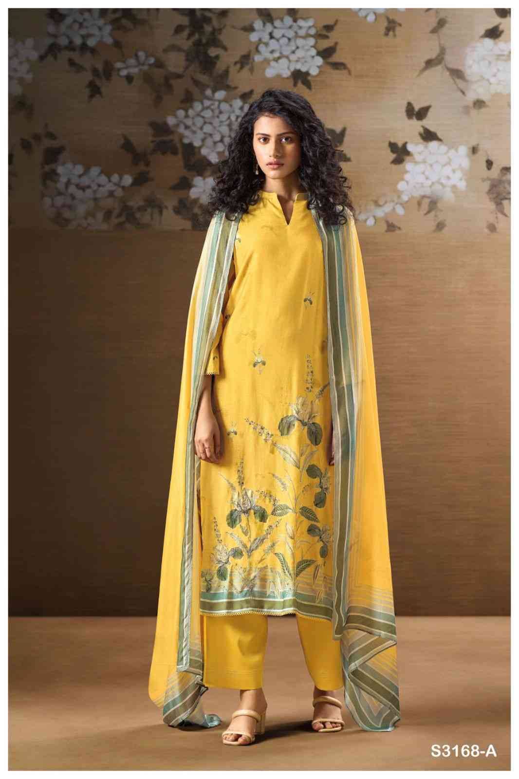 Jaera-3168 By Ganga Fashion 3168-A To 3168-D Series Beautiful Festive Suits Colorful Stylish Fancy Casual Wear & Ethnic Wear Bemberg Silk Dresses At Wholesale Price