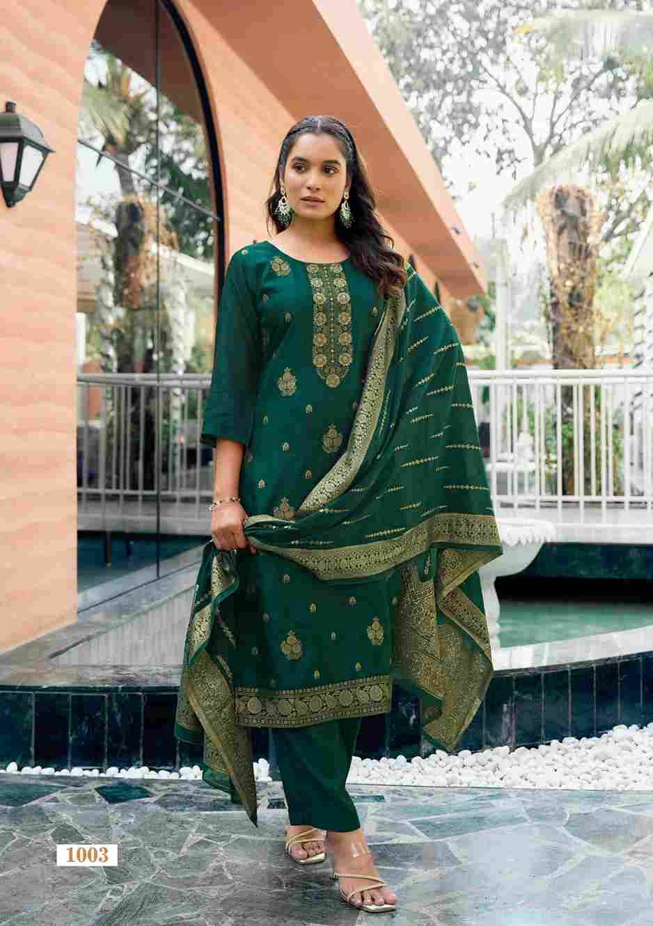 Mishti By Ossm 1001 To 1006 Series Beautiful Stylish Festive Suits Fancy Colorful Casual Wear & Ethnic Wear & Ready To Wear Pure Viscose Silk Dresses At Wholesale Price