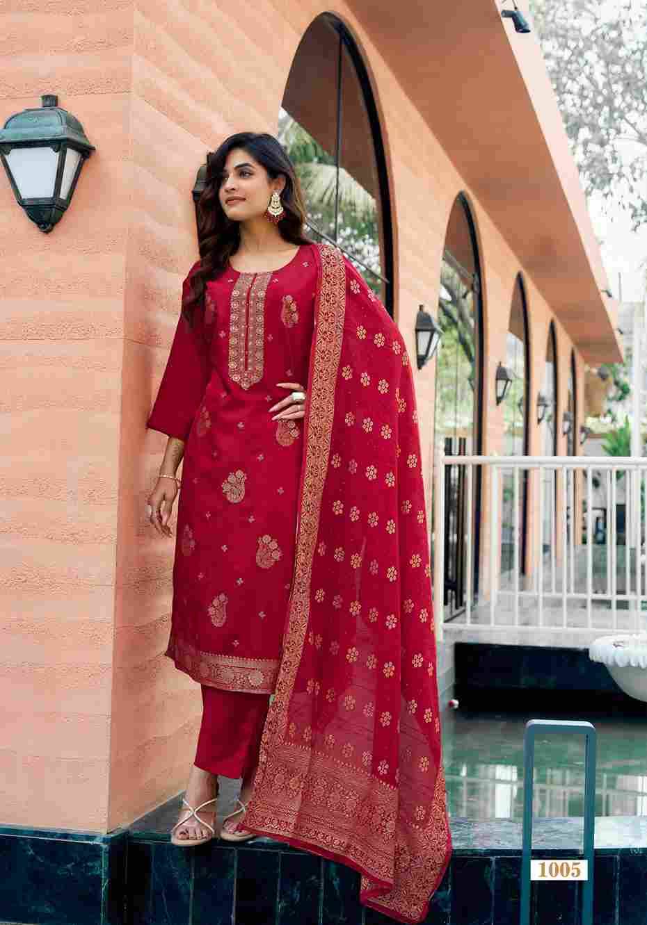 Mishti By Ossm 1001 To 1006 Series Beautiful Stylish Festive Suits Fancy Colorful Casual Wear & Ethnic Wear & Ready To Wear Pure Viscose Silk Dresses At Wholesale Price