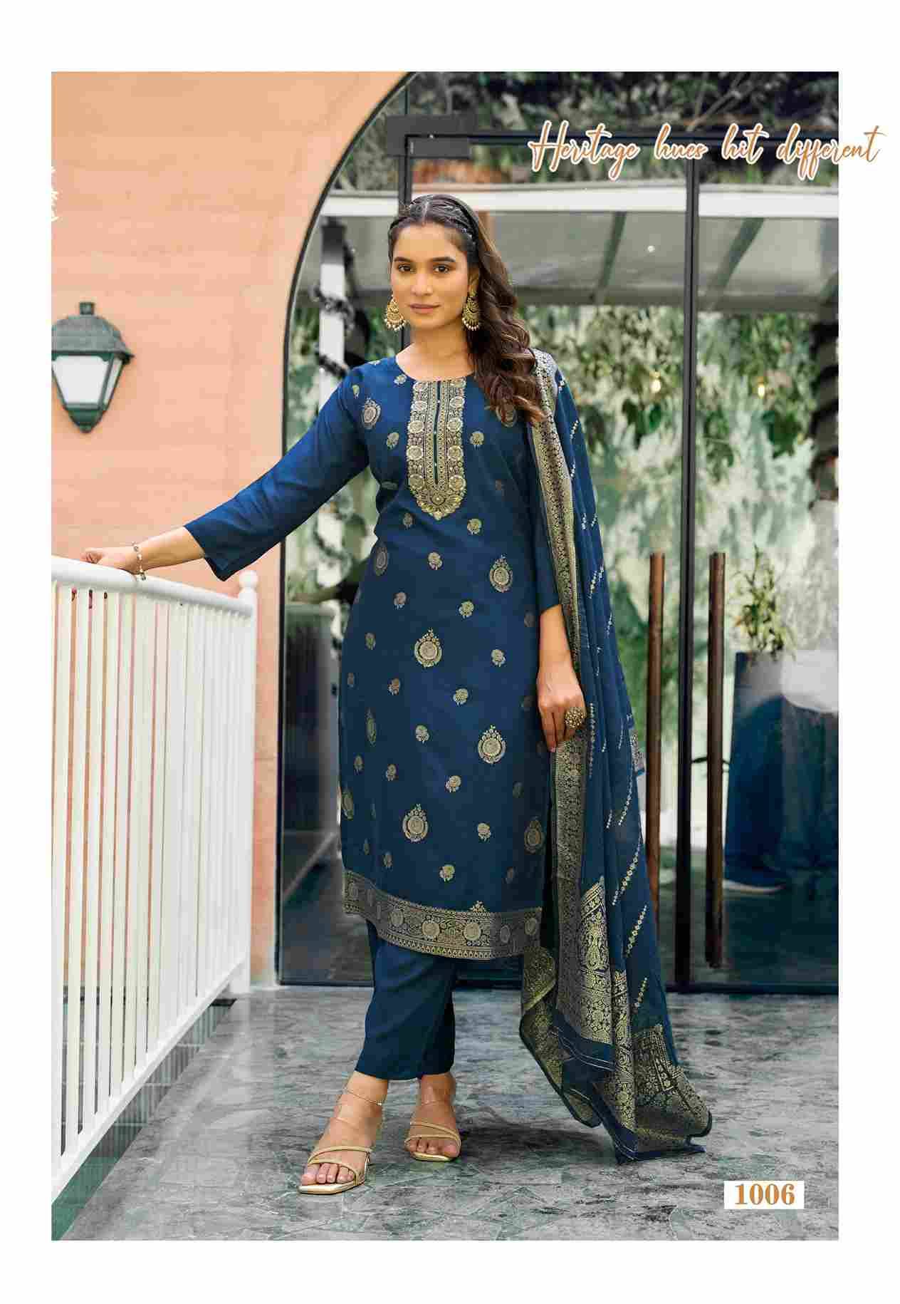 Mishti By Ossm 1001 To 1006 Series Beautiful Stylish Festive Suits Fancy Colorful Casual Wear & Ethnic Wear & Ready To Wear Pure Viscose Silk Dresses At Wholesale Price