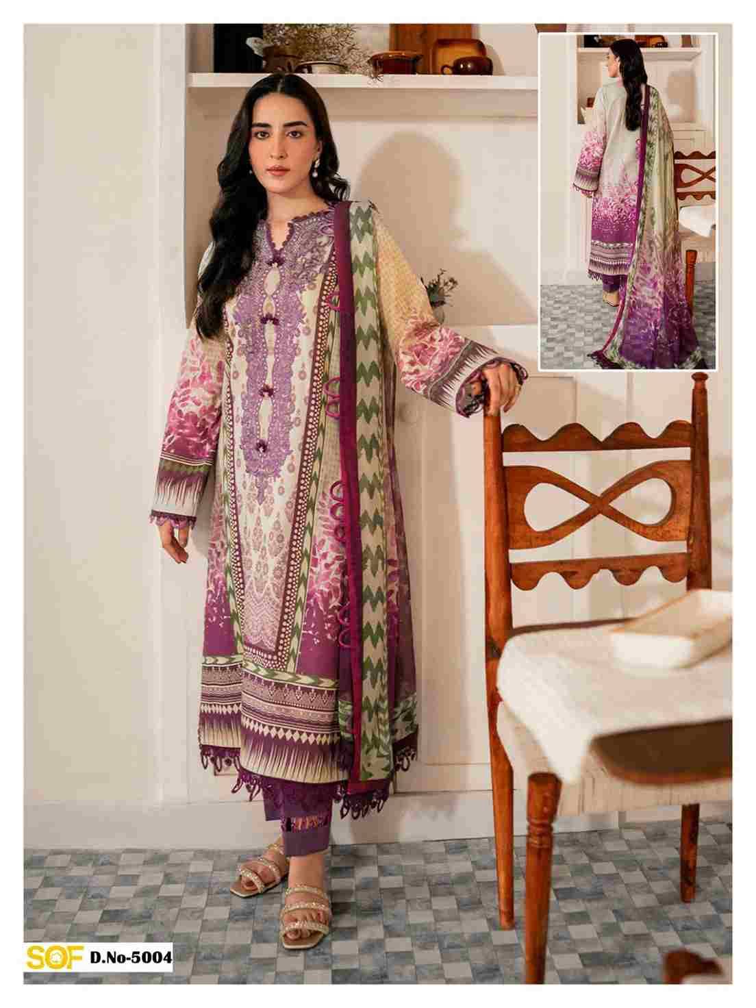 Aliya.B Vol-5 By Shree Om Fab 5001 To 5006 Series Beautiful Festive Suits Stylish Fancy Colorful Casual Wear & Ethnic Wear Pure Lawn Digital Print Dresses At Wholesale Price