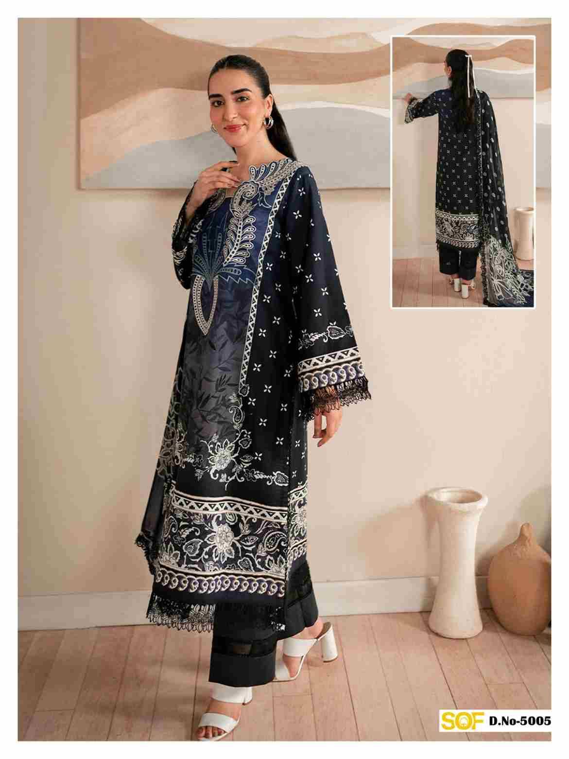 Aliya.B Vol-5 By Shree Om Fab 5001 To 5006 Series Beautiful Festive Suits Stylish Fancy Colorful Casual Wear & Ethnic Wear Pure Lawn Digital Print Dresses At Wholesale Price