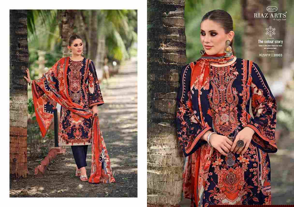 Musafir Vol-19 By Riaz Arts 30001 To 30008 Series Wholesale Designer Pakistani Suits Collection Beautiful Stylish Fancy Colorful Party Wear & Occasional Wear Pure Lawn Print With Embroidered Dresses At Wholesale Price